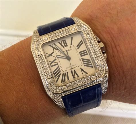 cartier watch with diamonds|moist night diamond watch cartier.